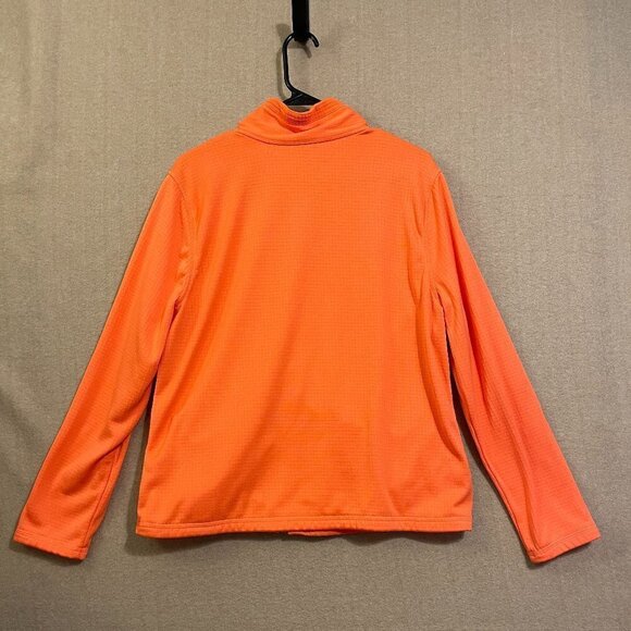IZod PerformZ Jacket Women's XL Orange Zipper Pockets Long Sleeves - Picture 7 of 12